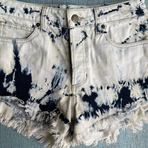 Guess | Tie-Dye Denim Shorts - Picture 9 of 13